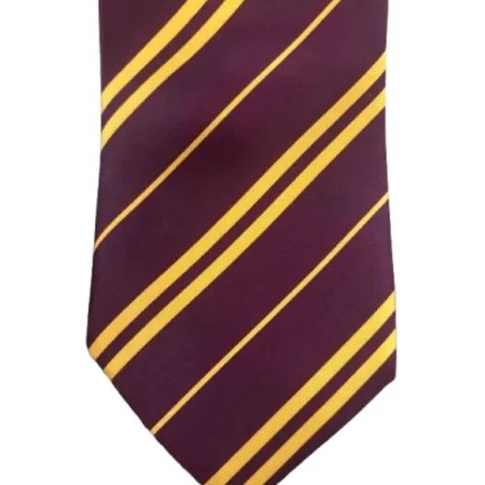 Authentic Harry Potter Gryffindor Neck Tie Red & Gold Striped 49 X 3.5”